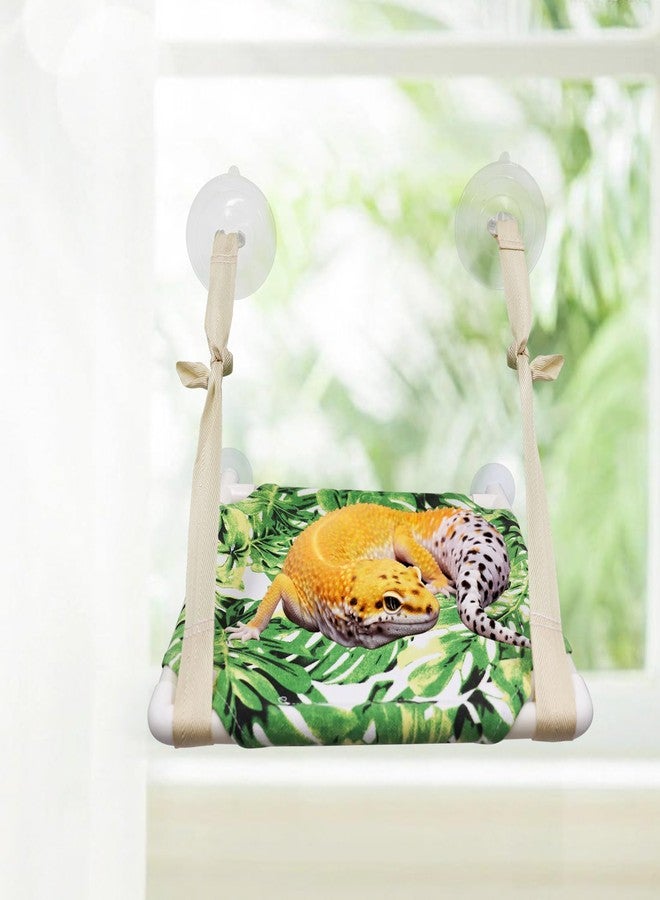 Oooct Bearded Dragon Window Perch, Lizard Window Hammock, Reptile Bed, Lizard Window Hammock, Reptile Tank Accessories, Suitable for Lizard Bearded Dragon Chameleon Kitten Guinea Pig Rat 12 × 11 Inches - Image 3